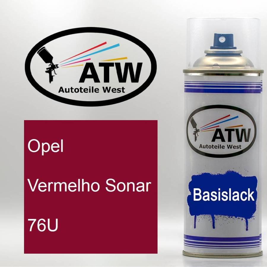 Opel, Vermelho Sonar, 76U: 400ml Sprühdose, von ATW Autoteile West.